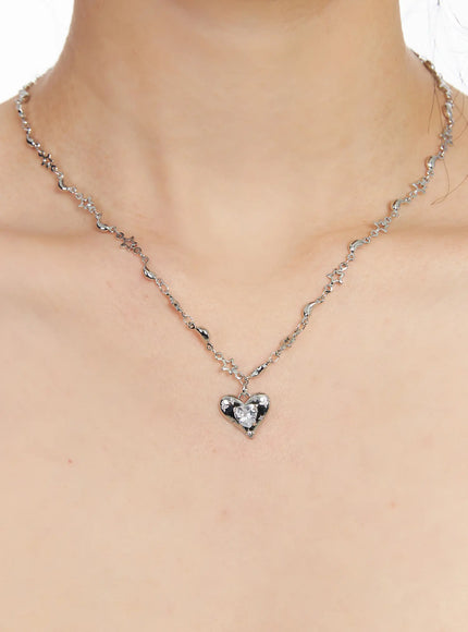 Heart Pendant Necklace CJ523