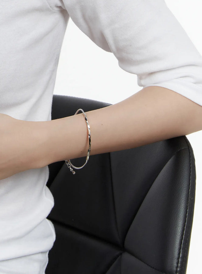 twist-wave-bracelet-f502 / Silver