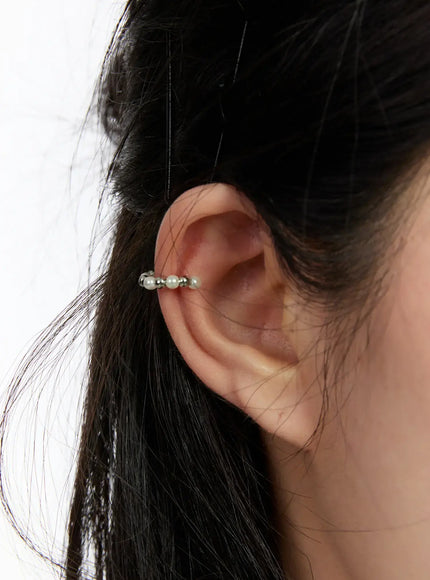 Faux Pearl Ear Cuff CA508