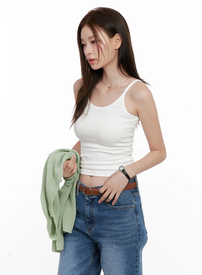essential-ribbed-tank-top-cl523 / White