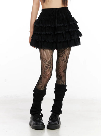 lace-up-ruffle-tiered-mini-skirt-cn520