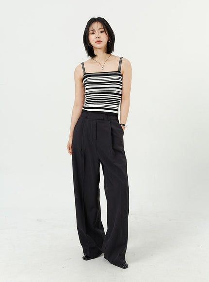 Wide Leg Tailored Pants OM309
