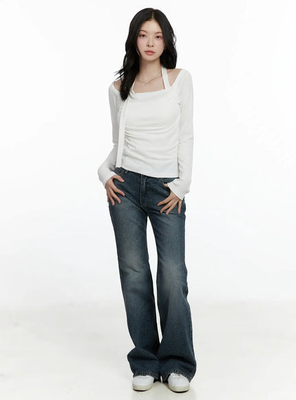 chic-shirred-halter-long-sleeve-top-f502