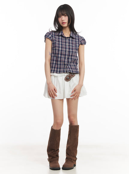 pleated-mini-skort-with-ribbon-shirring-ca523