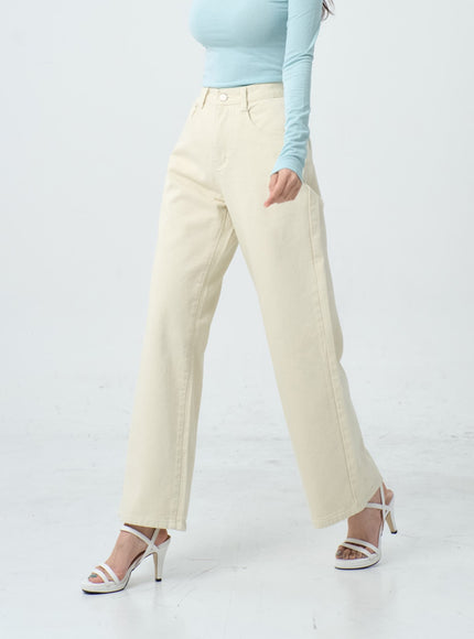 Wide Leg Cotton Pants IO24