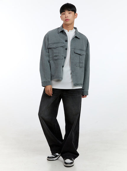 mens-washed-crop-pocketed-cotton-jacket-ig422