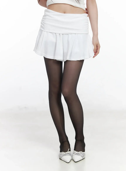 shirred-flare-mini-skirt-cj527
