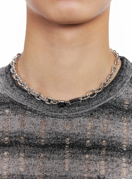 mens-staple-black-pendant-necklace