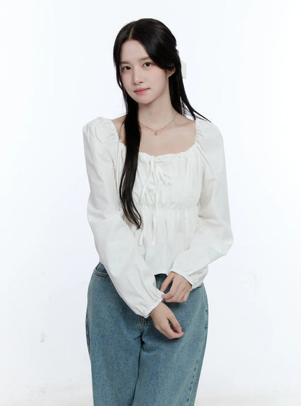 puff-sleeve-shirred-blouse-cg512