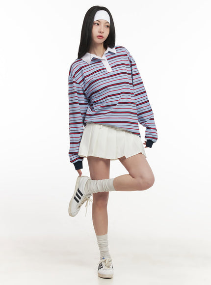 oversized-striped-long-sleeve-polo-shirt-cf514