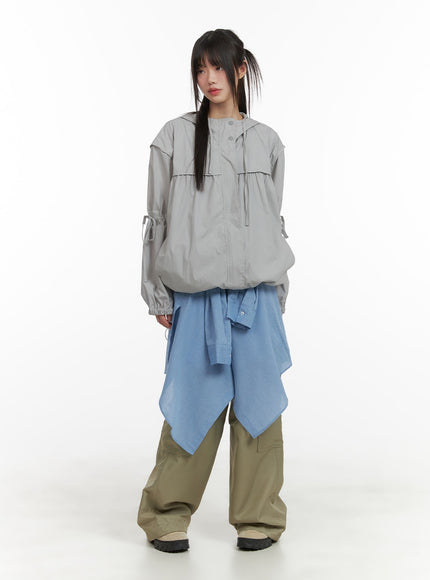 hooded-drawstring-oversized-windbreaker-ca418