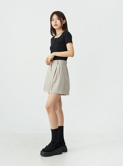 Glossy Double Buckled Chunky Platform Sandals OU14