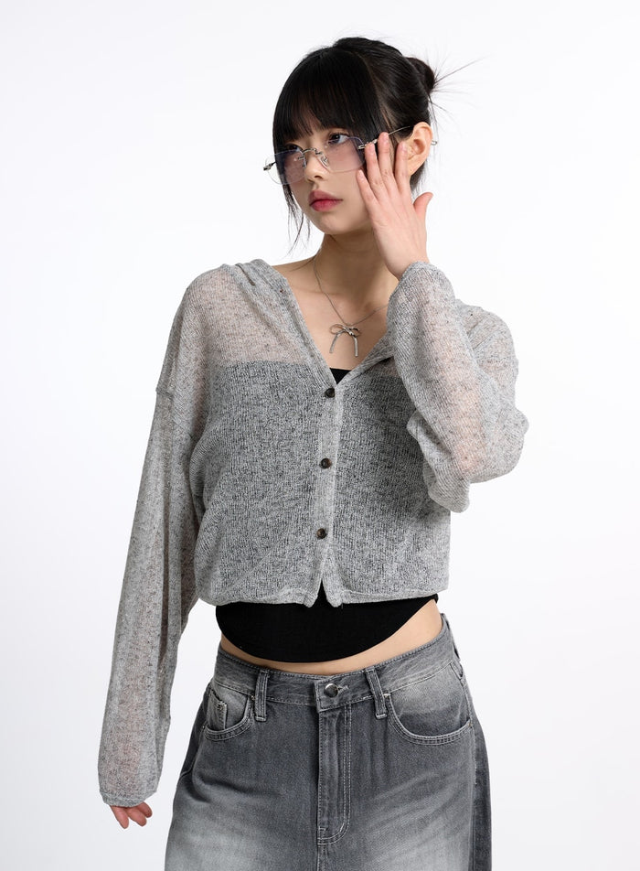 solid-hollow-out-hoodie-cardigan-cm415