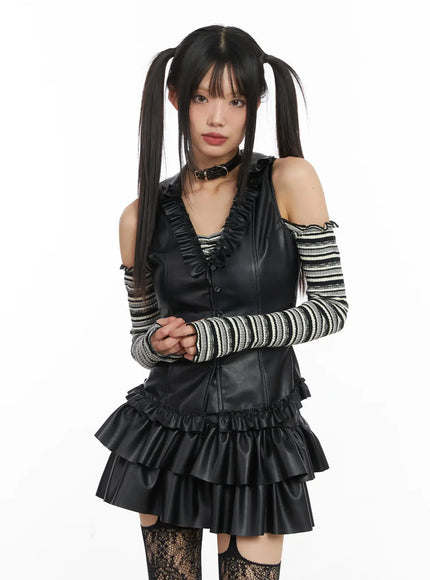 faux-leather-bustier-vest-cd522