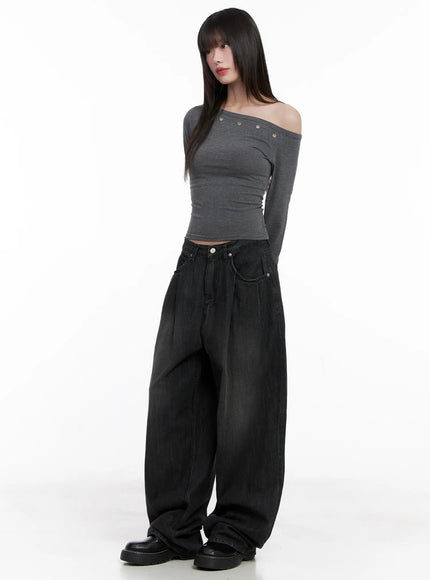 asymmetrical-eyelet-long-sleeve-top-cg519