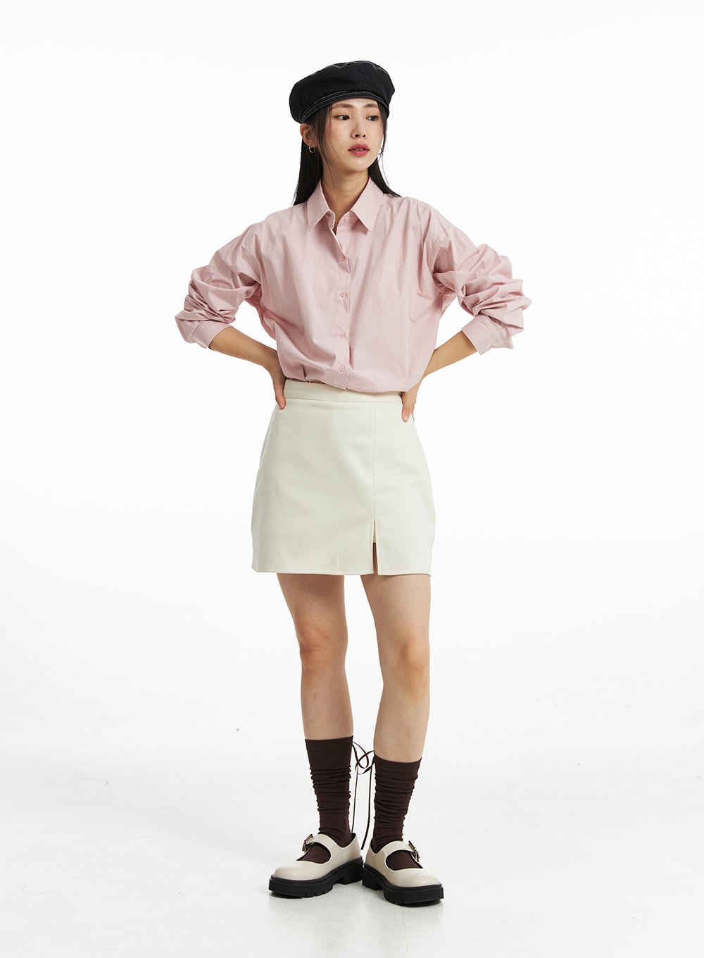 cotton-buttoned-loose-fit-shirt-oo323