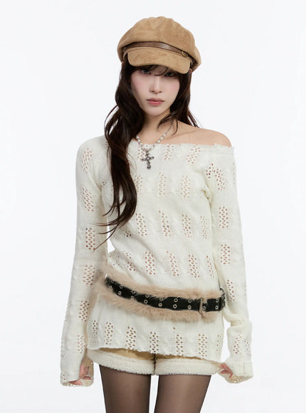 faux-fur-eyelet-belt-cn524