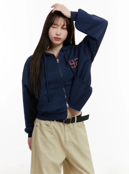 check-numbered-zip-up-hoodie-ij521