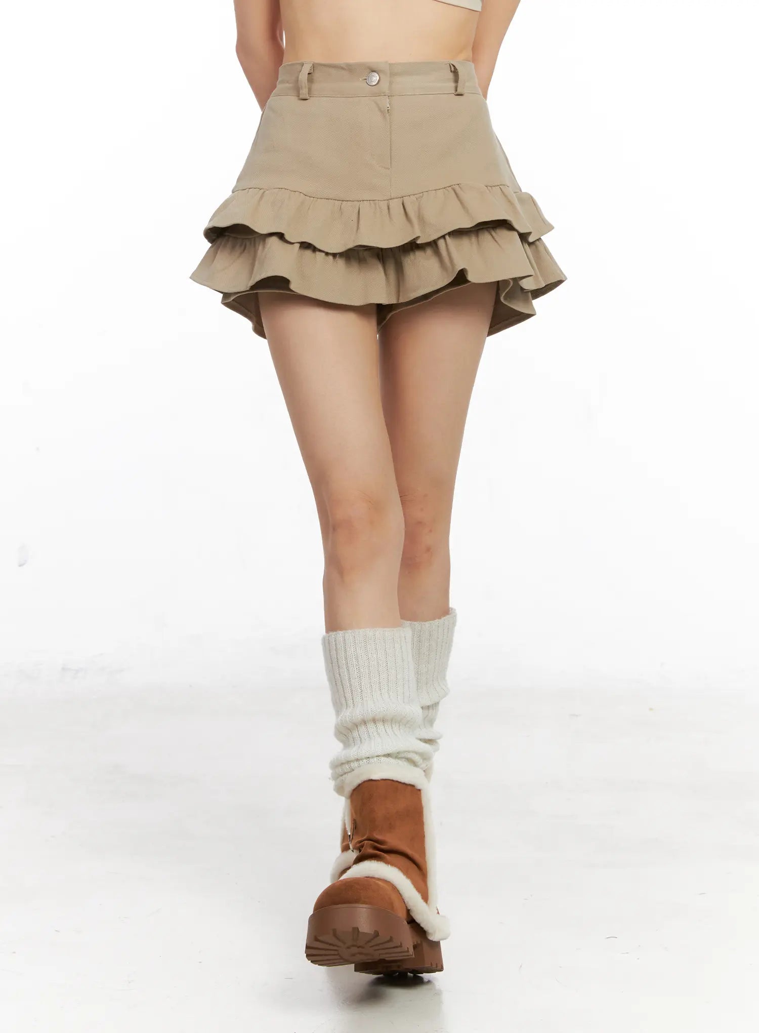 frill-hem-fleece-lined-mini-skirt-cn520