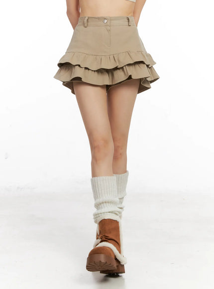 frill-hem-fleece-lined-mini-skirt-cn520