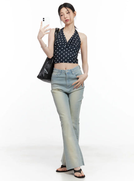 v-neck-polka-dot-halter-top-cl501