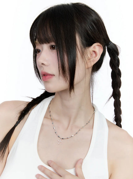 triangle-chain-cross-pendant-necklace-cg511