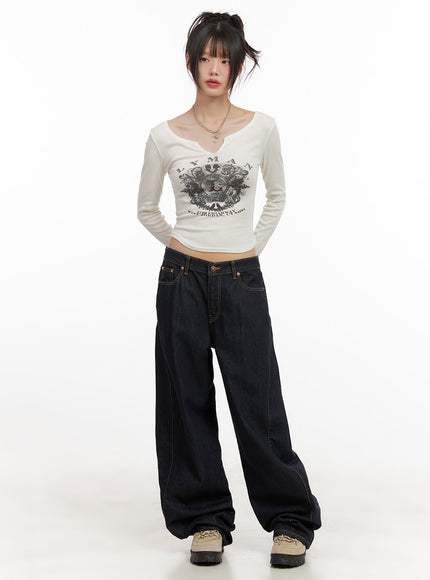 Fernanda Balloon-Fit Baggy Jeans CJ502