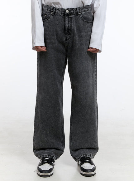 mens-washed-jeans-ig427 / Black