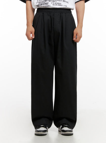 mens-wide-fit-pants-ig409 / Black