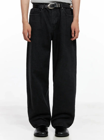 mens-vintage-black-jeans-io517 / Black