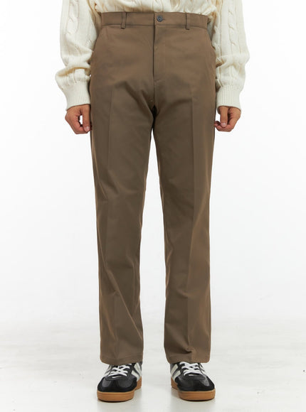 mens-classic-straight-leg-trousers-is420 / Brown