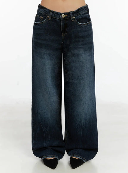aimee-low-rise-wide-leg-jeans-id525 / Dark blue