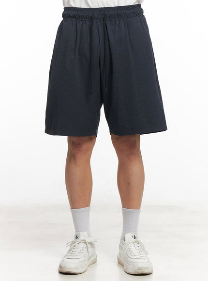 mens-adjustable-wide-fit-shorts-ia518 / Dark blue