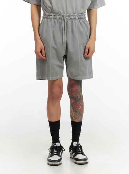 mens-comfy-cotton-shorts-iu419 / Gray