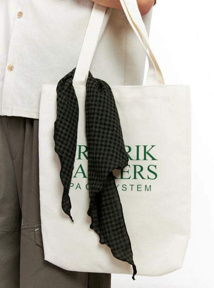 mens-classic-gingham-scarf-ig511 / Green