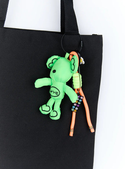neon-green-teddy-keychain-ig512 / Green
