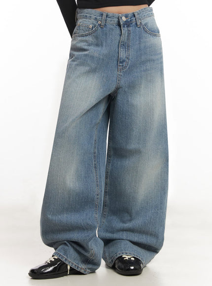 yvette-washed-baggy-jeans-ia517 / Light blue