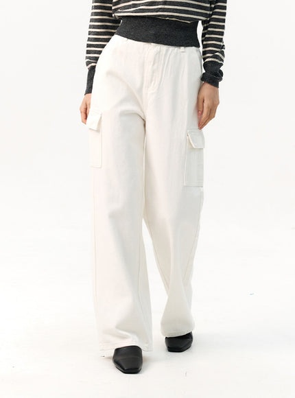 wide-fit-cargo-pants-io320 / White