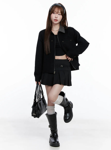 pleated-mini-skirt-with-belt-detail-cg529