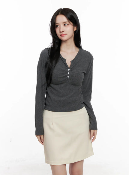 buttoned-crop-long-sleeve-top-co524