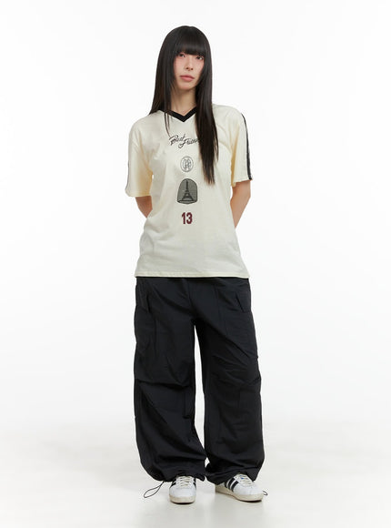 solid-cargo-chic-nylon-pants-cl422