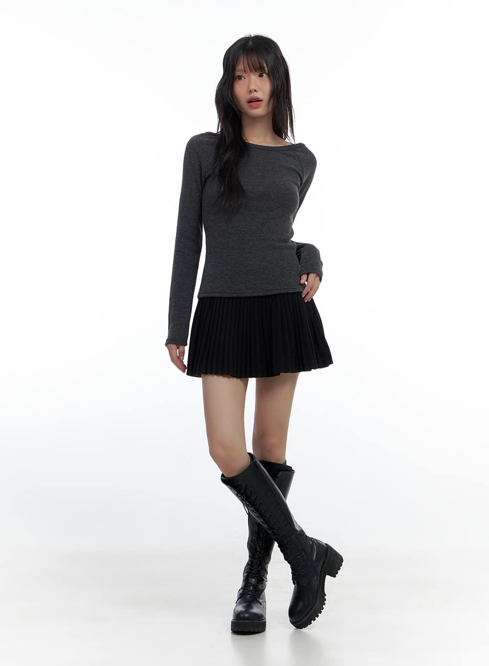 side-zip-up-pleated-mini-skirt-cs420
