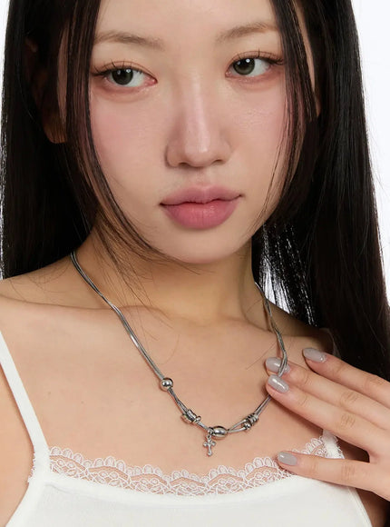 Layered Cross Necklace IF526