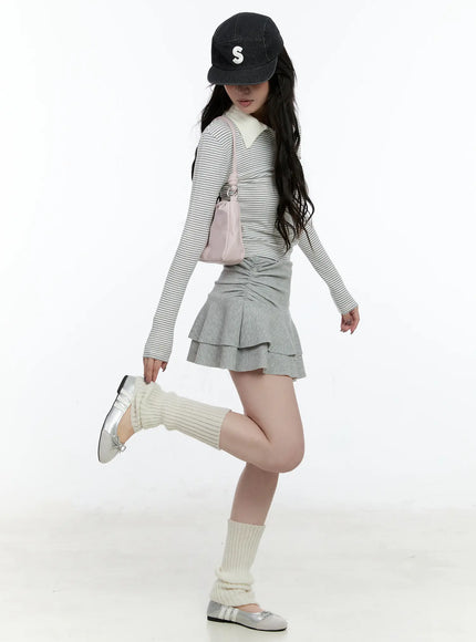 double-layer-ruffle-mini-skirt-cn517