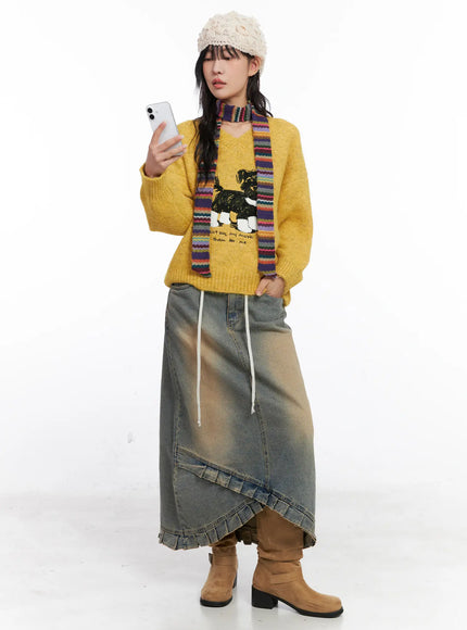 asymmetric-ruffled-denim-maxi-skirt-co507