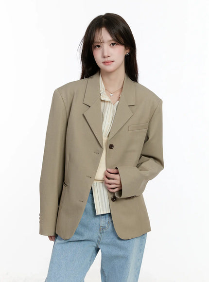 classic-tailored-blazer-cm510 / Beige