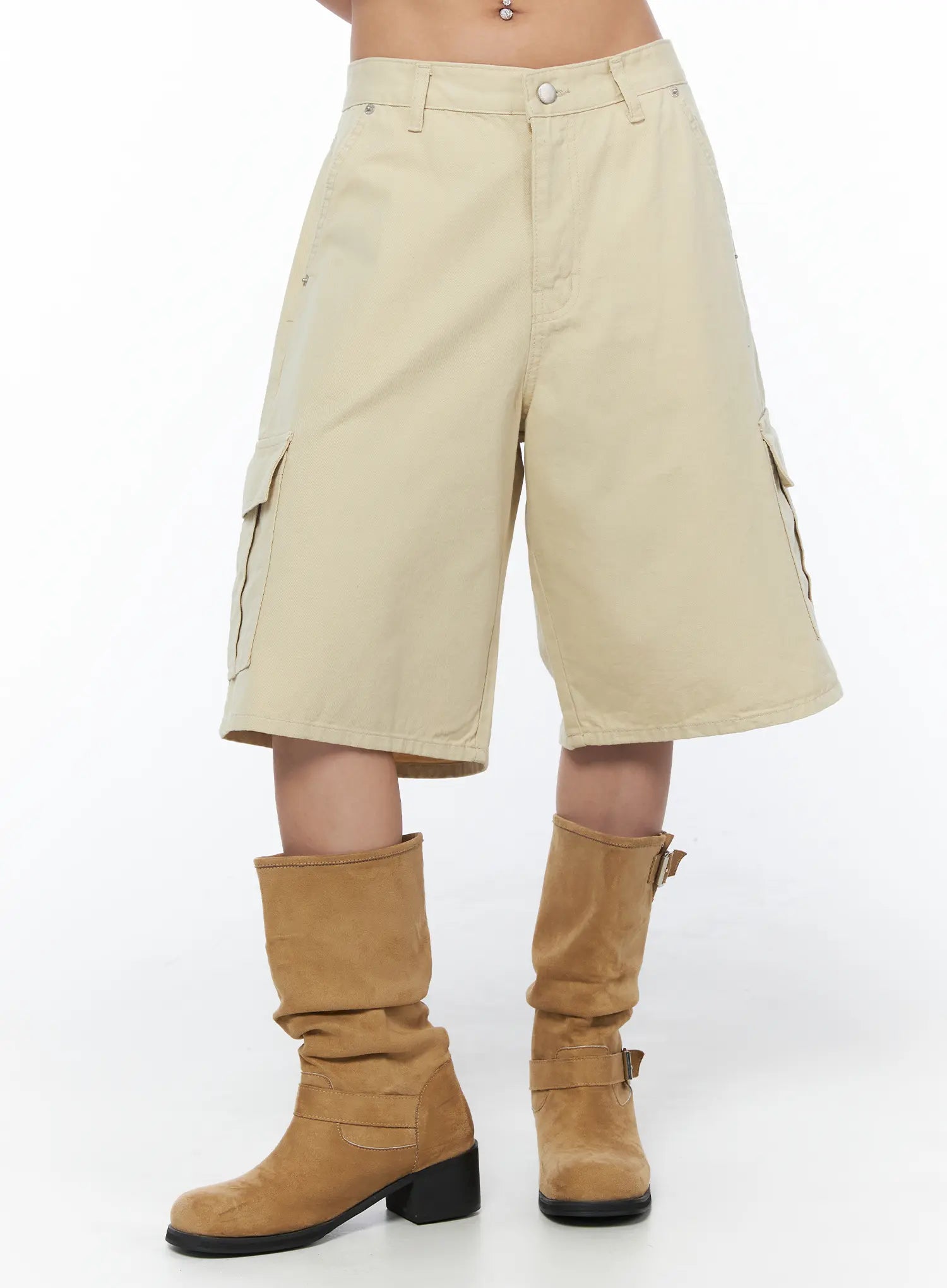 cargo-bermuda-shorts-cu502 / Beige
