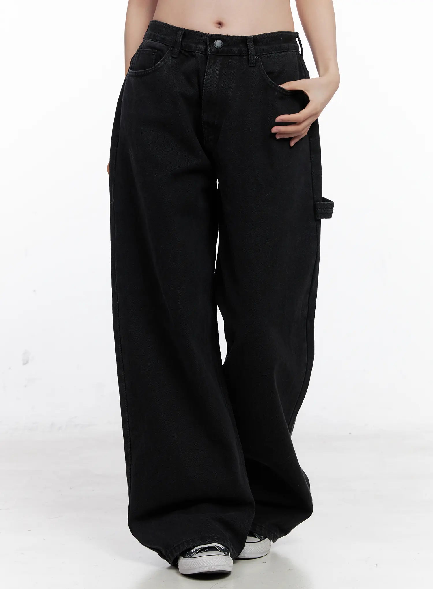 ivanna-cargo-jeans-co530 / Black