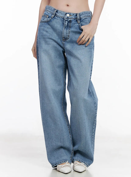 leilani-vintage-wash-wide-leg-jeans-ca510 / Blue