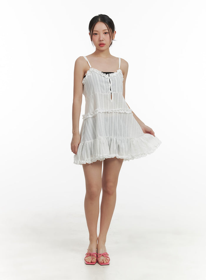 sweetheart-buttoned-frill-mini-dress-oa416